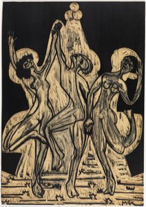 Baile de colores, bloc de dibujo de Ernst Ludwig Kirchner