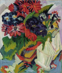 Flores; Blumen, 1918-1919 de Ernst Ludwig Kirchner