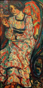 Mujer en la mecedora (Emmi Frisch) de Ernst Ludwig Kirchner