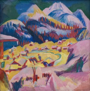 Frauenkirch durante el invierno de Ernst Ludwig Kirchner