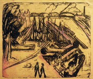 Puerto Libre de Frankfurt am Main de Ernst Ludwig Kirchner