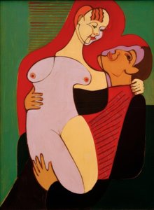 Gran pareja de amantes (Pareja Hembus) de Ernst Ludwig Kirchner
