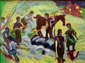 Cosecha de heno de Ernst Ludwig Kirchner