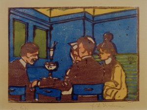 En el café II de Ernst Ludwig Kirchner
