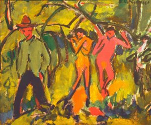 En el bosque de Ernst Ludwig Kirchner