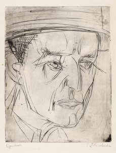 Cabeza del Dr. Grisebach. 1920 de Ernst Ludwig Kirchner