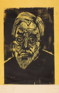 Cabeza de Jakob Bosshart. 1921 de Ernst Ludwig Kirchner