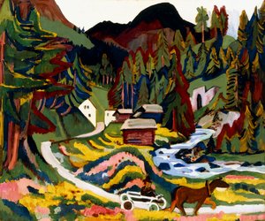 Paisaje en primavera, Sertig de Ernst Ludwig Kirchner