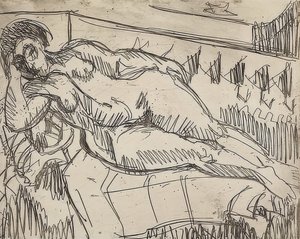 Desnudo reclinado