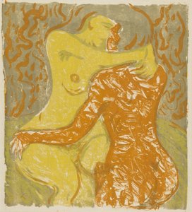 Escena de amor, 1908 de Ernst Ludwig Kirchner