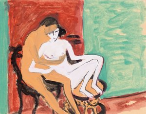Amantes o pareja joven, 1910