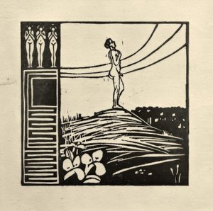 Figura masculina en una montaña (El anhelo)