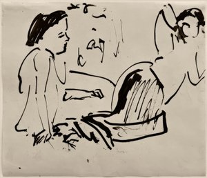 Sin título (Dos mujeres sentadas) de Ernst Ludwig Kirchner