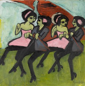 Bailarines de Panamá, 1910-1911 de Ernst Ludwig Kirchner