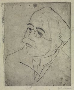 Retrato de Gustav Schiefler I de Ernst Ludwig Kirchner