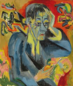 Retrato del poeta Leonhard Frank de Ernst Ludwig Kirchner