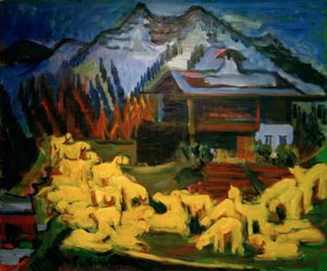 Rebaño de ovejas de Ernst Ludwig Kirchner