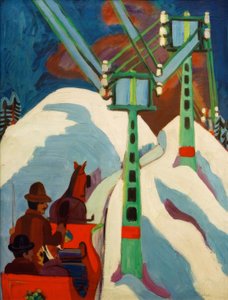 Paseo en trineo de Ernst Ludwig Kirchner