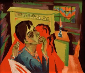 Autorretrato como enfermo de Ernst Ludwig Kirchner