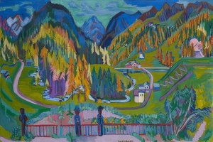 Valle de Sertig en Otoño de Ernst Ludwig Kirchner