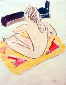 Fränzi sentada de Ernst Ludwig Kirchner