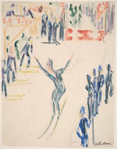 Saltador de esquí de Ernst Ludwig Kirchner