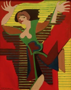 Bailarina saltando. Gret Palucca de Ernst Ludwig Kirchner