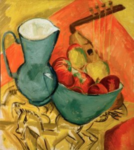 Naturaleza muerta con jarra de Ernst Ludwig Kirchner
