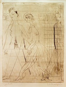 Escena callejera de Ernst Ludwig Kirchner