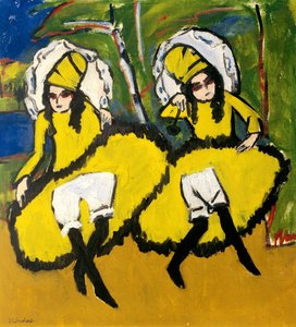 Dos bailarines de Ernst Ludwig Kirchner