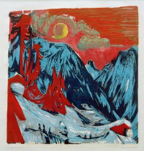 Noche de Luna de Invierno de Ernst Ludwig Kirchner