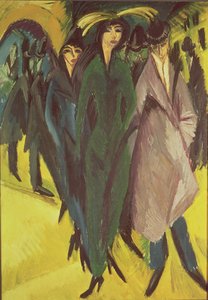 Mujeres en la calle de Ernst Ludwig Kirchner
