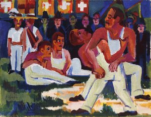 Luchador, 1923 de Ernst Ludwig Kirchner
