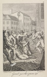 Las masacres de La Glacière el 16-17 de octubre de 1791 de Ernst Ludwig Riepenhausen
