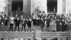 Representación de Jedermann, Festival de Salzburgo, Austria, siglo XX de Ernst Maier
