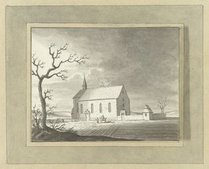 Capilla en las afueras de Zillinge, cerca de Würzburg de Ernst Willem Jan Bagelaar