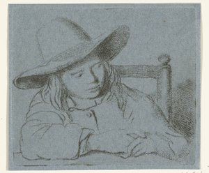 Niño durmiendo con sombrero de Ernst Willem Jan Bagelaar