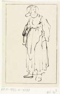 esposa de granjero de pie de Ernst Willem Jan Bagelaar