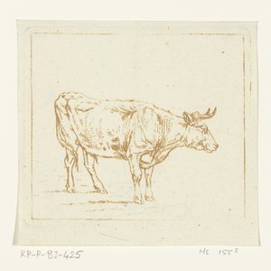 Tauro de pie, mirando a la derecha de Ernst Willem Jan Bagelaar
