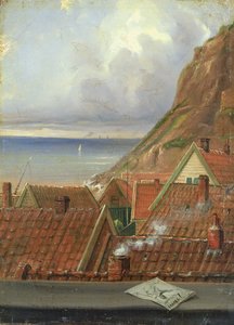 Vista desde una ventana de Helgoland de Ernst Willers