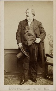 Retrato del compositor Gioachino Antonio Rossini