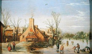 Un pueblo en invierno, 1623