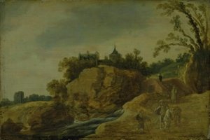 Paisaje Rocoso con un Castillo