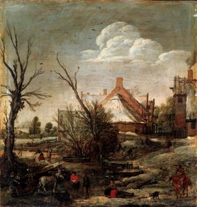 Invierno, siglo XVII de Esaias van de Velde