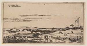 Paisaje con horca (cerca de Haarlem), de Paisajes de Esaias van den Velde I