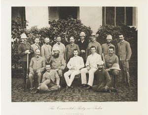 El zarevich Nicolás Alexandrovich de Rusia visitando la India, 1891 de Esper Esperovich Ukhtomsky