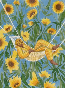 Relajarse entre girasoles de Essa Van Reis