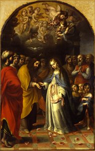 El matrimonio de la Virgen, c.1693 de Esteban Márquez de Velasco