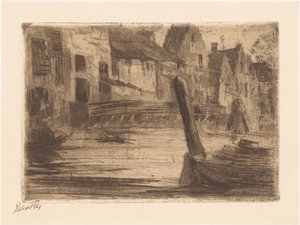 Dordrecht (título original en el objeto) de Etha Fles (signed by artist)