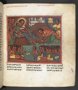 O. 607 f022r, Escena de la vida de la Virgen María, de 